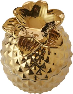 SKL HOME by Saturday Knight Ltd. Cotton Jar, Ceramic, Gold-B08SBFX77H