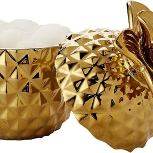 81d-3ScBwXL._AC_SX679_ SKL HOME by Saturday Knight Ltd. Cotton Jar, Ceramic, Gold-B08SBFX77H