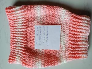 Dog and Cats HandMade Crochet Shirt, (Neck Diameter 15Cm up to 24 Cm Max - Chest Diameter 27 Cm up to 40Cm Max Round) Winter Pet Dog Clothes Crochet a winter jacket for pets (Mix Pink)-B0DN1RRLXS