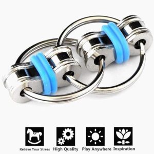 Bike Chain Fidget Toy - Reduce Anxiety and Stress-Blue-B096RX8CML125