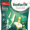 Ludwik All-In-One Lemon Dishwasher Tablets 30-Pieces-B0D914W4HZ