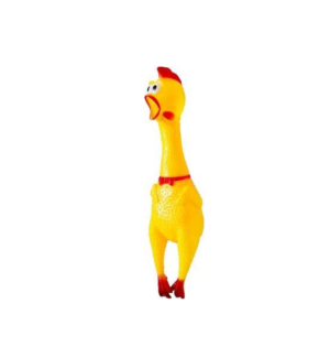 17CM Screaming Chicken Squeeze Sound Pets Shrilling Decompression Tool Funny-B0DM6K9FNL