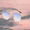 [ A -Gold-Blue yellow ]Retro Square Sunglasses for Men/Women Fashion Small Frame Polygon Sun Glasses Vintage Metal Outdoor Driving Eyewear-B0CKTVNS14