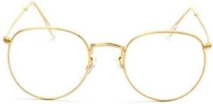 Women's Round Anti Blue Light Computer Glasses (Clear Lens)B091J7B5LZ