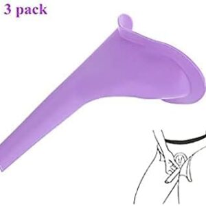 3Pcs Travel Urinal for Women, Spill Proof and Reusable Lightweight Portable Travel Urination Device Stand Up and Pee, Female Urinal, BBL Supplies; Brazilian Butt Lift Supplies-B0CR7KPQKB