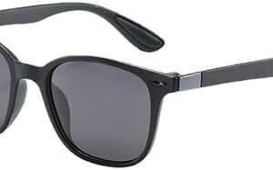 [1Pcs-14 * 5cm-18Grams - Black ] 2022 New Unisex Rectangle Vintage Sunglasses Fashion Design Retro Sun Glasses Man Eyeglass Casual Goggles UV400 Eyewear -Black B0707-B0D3Y79QJC