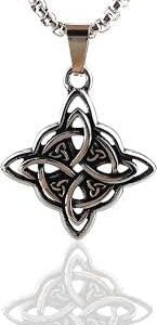 [ 1Pcs -A20083-Blue] New Men's Hip Hop Arrow Shield Cross Pendant or necklace Retro Celtic Rune Punk Jewelry Gift-B0D2L4MBQ5