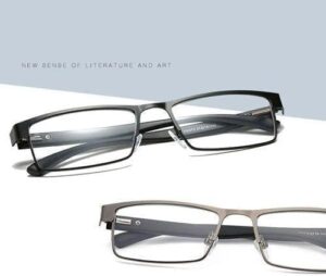 Metal Colored Reading Glasses for Men and Women May Be changed to glasses frames for Normal Use wide 13.50 Cm from right to left-B0DLLBPT4W