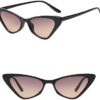 MySouq-Store Men's Fashion Women's Luxury Cat Eye Sunglasses Triangle Vintage Design UV400 Sun Glasses Unisex Classic Small Outdoor Goggle Shades-B0D1HXSTL3