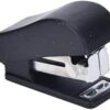 [1Pcs] Plastic Too Small and Mini Stapler Stationery Set Stapler Paper Office Mini Corchetera Binder Stationary with 50pcs Staples Accessories (Assorted Color)-B0CK4FW56L