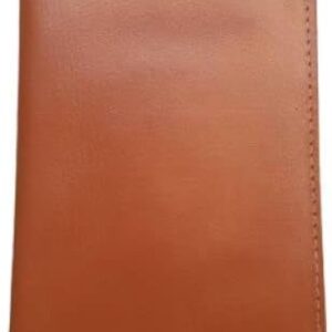 Leather Passport Wallet, Natural leather, With Multi Credit Card Slot- Browne-B09T2XRLG7