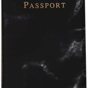 1PCs Travel Passport ID Card Cover Holder Case Faux Leather Color May Little Different (Black As Shown)-B0CV2XBXR5