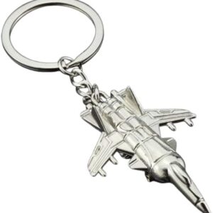 Keychains For Men Car Bag KeyRing Air Plane Model Fighter Toy Air Plane Model Fighter Aircrafe Travel Fashion Gift 1Pcs-B0DKDKKQJZ