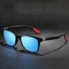 [1Pcs-14 * 5cm-18Grams - Blue color ] 2022 New Unisex Rectangle Vintage Sunglasses Fashion Design Retro Sun Glasses Man Eyeglass Casual Goggles UV400 Eyewear - Blue- H0808-B0D77QBF3P