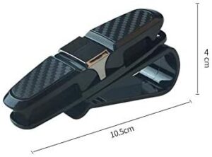 Portable Fastener Clip Eyeglasses Clip Ticket Card Clamp ABS Car Glasses Cases Black Car Sun Visor Sunglasses Holder-B08Z4GLRKV