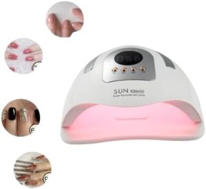 Nail Dryer 320W SUN X26 Max Nail UV LED Lamp Manicure Apparatus Phototherapy Manicure Lamp Quick Dry Nail Gel Dryer Lamp Sensor (Color : 320W SUN X26 MAX H,81 LED Plugs Type : EU)-B0DPCT7BP1