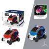1Pcs Electric Car Transparent Gear Police Car With Light Music Kid Gifts Car Birthday Gifts for Boys and Girls B99 (RED) 135G-B0DPNG225Q