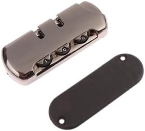 قفل برمز مكون من 3 ارقام مكون من 3 ارقام  ملحقات قفل للحقائب والامتعة وشنطة السفر، قفل برمز اسود (رمادي لامع)-B0DJ7ZT36X