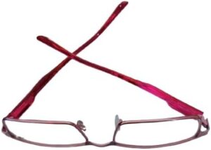 Metal Colored Reading Glasses for Men and Women (RED, +1) May Be changed to glasses frames for Use-B0DLKZYTTB