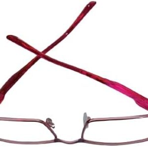 Metal Colored Reading Glasses for Men and Women (RED, +1) May Be changed to glasses frames for Use-B0DLKZYTTB
