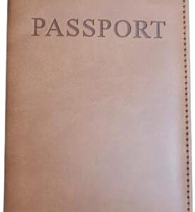 31mt8CFfCaL._AC_ 1PCs Travel Passport ID Card Cover Holder Case Faux Leather Color May Little Different (Brown Marron)-B0DBM2GQLR