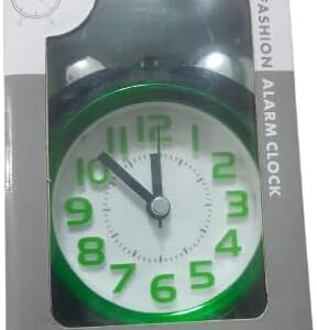 [1Pcs] 3" Mini Small Alarm Clock Kid Learning Digital Alarm Clock, Retro Portable Cute Round Number Double Bell Desk Table Clock, Random Color-B0CK1DDDDT