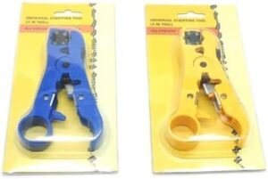 Multi-functional Wire Coax Coaxial Stripping Tool for UTP/STP RG59 RG6 RG7 RG11 Universal Cable Stripper Cutter Pliers-B0BRYNVSFJ