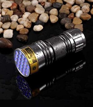 1pcs 21 LED UV black light 395nm 21LED UV Ultra Violet Flashlight for Cat Urine Detector-B091CYJJND