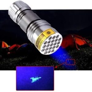 1pcs 21 LED UV black light 395nm 21LED UV Ultra Violet Flashlight for Cat Urine Detector-B091CYJJND