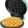 Enjoy Delicious Mini Waffle maker with Jamakai 120mm Waffle Maker, 1000W JMK 2020, Black X Green-B0DPLG5RT1