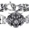 MySouq-Store [1Pc- AL4522-Silver-21cm ] High Quality Textured Chain Bracelet Charm Men Trend Casual Bracelet Friendship Charm Handmade Jewelry Gift-B0CLHHF7BV