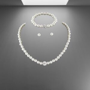 31xGgAtkVHL._AC_ (1 Set) (As Shown) Fashion Simple rhinestone necklace earrings set Bridal Wedding Party Rhinestone Water Drop Pendant Necklace Drop Earrings Set (Ryans Jewelry-Metal Color: 5)B0D22BFJMP