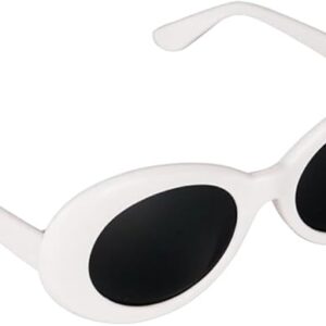Men's Fashion Women's Luxury Cat Eye Sunglasses Triangle Vintage Design UV400 Sun Glasses Unisex Classic Small Outdoor Goggle Shades (oval - white)-B0DP15NJMB