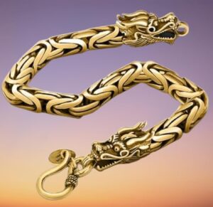 [ 1Pc- A10028-Gold Color 21Cm ] High Quality Textured Chain Bracelet Charm Men Trend Casual Bracelet Friendship Charm Handmade Jewelry Gift-B0CLQJHQKY