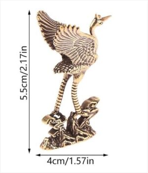 1pcs - 5.5 * 4CM - Small Chinese Mini Retro Collectable Chinese Brass Carved Chinese Ancient Beast Flying Pixiu Home Ornaments Copper Figurines Fengshui Statue (N12)-B0D37NZB1B