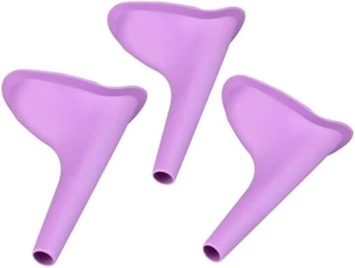 MySouq-Store 3Pcs Travel Urinal for Women, Spill Proof and Reusable Lightweight Portable Travel Urination Device Stand Up and Pee, Female Urinal, BBL Supplies; Brazilian Butt Lift Supplies-B0CR7KPQKB