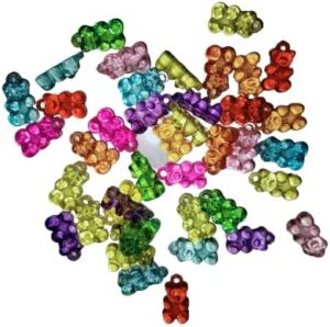 100PCS Mini Acrylic Beads 20mm Beads for Jewelry Making Bracelets Necklaces Earrings Key Chains Accessories DIY Crafts Valentine Christmas Birthday Gifts Mixed Color-B0DFCZWH8S