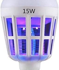 Anti-Mosquito LED Zapper Killer Flying Insect Moth Lamp Bulb Light 15W White-B091D1MNYP
