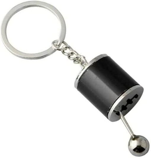 MySouq – Store Zinc Alloy Car Gear Knob Shift Styling Keyring (Black)B09TGVBKFL