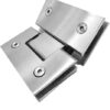 Heavy Duty 180 Degree Glass Door Cupboard Showcase Cabinet Clamp Glass Shower Doors Hinge Replacement Parts,Stainless Steel Bright Finish-B0C5R4GZF5