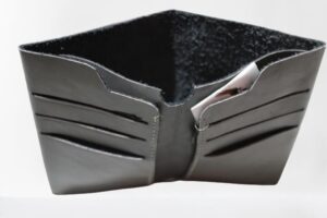 1Pcs Travel Passport ID Card Cover Holder Case Faux Leather With Credit Card Slots (Black) Made In Egypt-B0CNLL385L