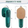 1Pcs Steam Iron, Mini Steam Iron for Clothes and Travel, Mini Iron 2 in 1: Portable Flat Iron and Spoon with Steam Ironing and Dry Ironing - 30W (Green)-B0DP6G7Q81