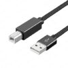 1 Pcs USB TYPE-C USB A male to USB B 2.0 Female Printer Cable Braided Printer Scanner Cord 480Mbps For Camera E pson HP Can on 1M-B0DL1BZTY4