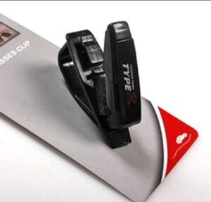 Type R Car Sunglass Holder (Black)B091C3Z2NQ