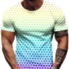MySouq-Store 3XL Spotted Men's T-shirt Simple Print T-shirt For Men Trendy Men's Top Loose Oversized Clothing Everyday Casual Short Sleeve Summer - A01-BC04119, 3XL-B0CFK6FCP5