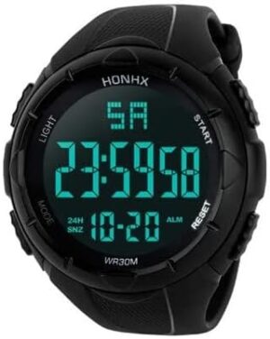 Men's Outdoor Sports Watch Waterproof Honhx Luxury Mens Digital Led Watch Date Sport Men Outdoor Electronic Watch-B0CR1B9CLC