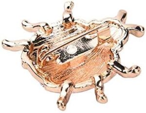 Fashion Rhinestone Brooch For Women Brooch Collar Pins Corsage Crystal Leaves Insect Brooch Badges Jewelry Accessories (as shown in pic)-B0C4CCXQ31