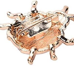Fashion Rhinestone Brooch For Women Brooch Collar Pins Corsage Crystal Leaves Insect Brooch Badges Jewelry Accessories (as shown in pic)-B0C4CCXQ31