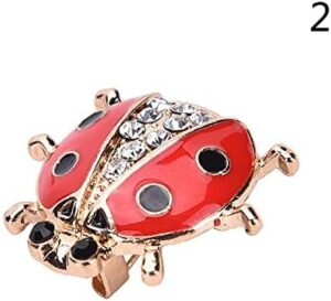 Fashion Rhinestone Brooch For Women Brooch Collar Pins Corsage Crystal Leaves Insect Brooch Badges Jewelry Accessories (as shown in pic)-B0C4CCXQ31