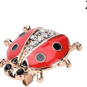 Fashion Rhinestone Brooch For Women Brooch Collar Pins Corsage Crystal Leaves Insect Brooch Badges Jewelry Accessories (as shown in pic)-B0C4CCXQ31